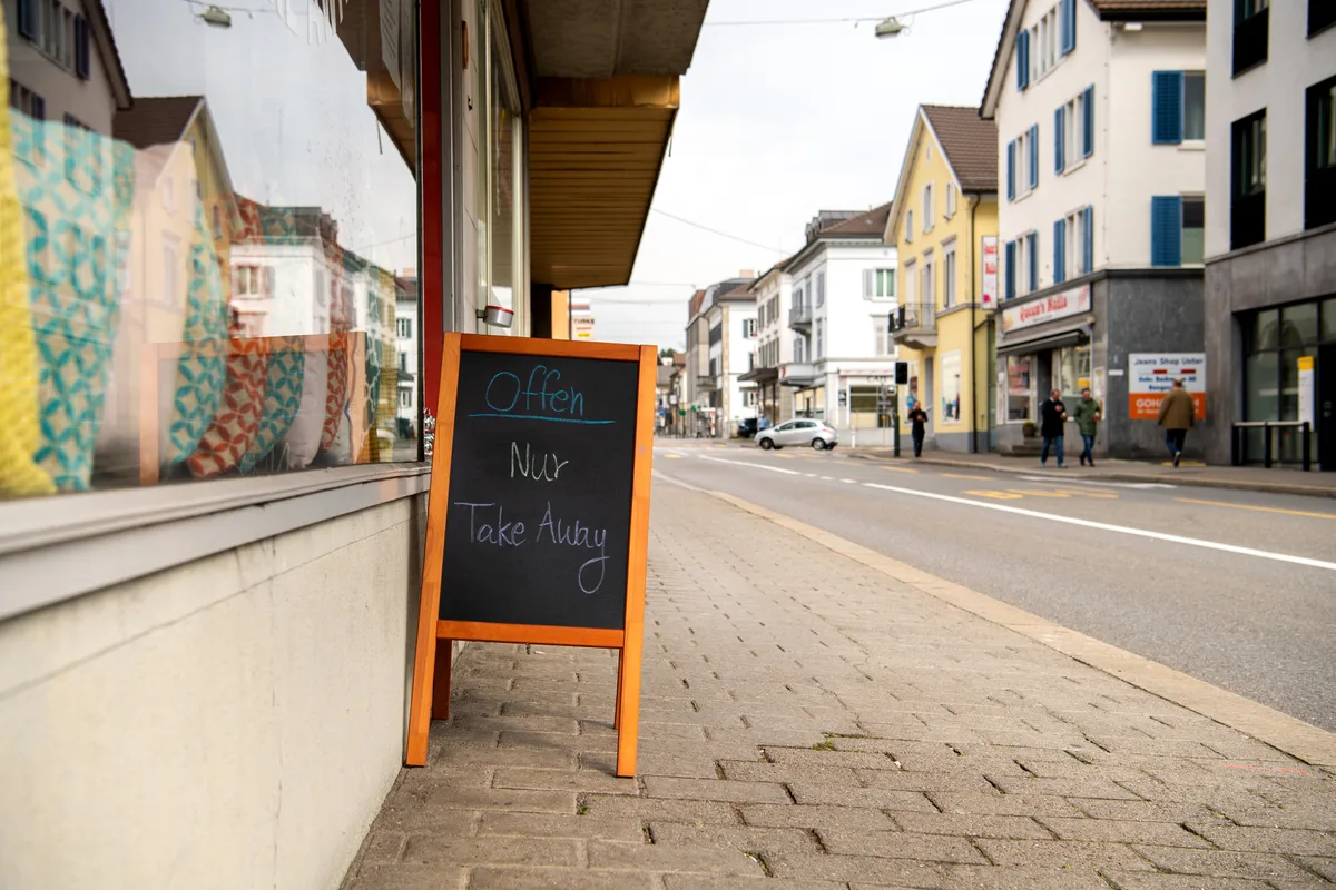 Auswirkungen des Corona Virus in der Stadt Uster.